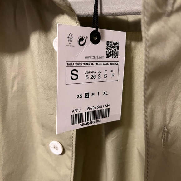 ZARA poplin shirt small - Picture 11 of 11